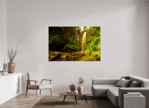 Water falls into Paradises’ Pool