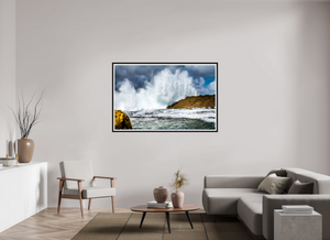 Massive Wave Crashes Ashore