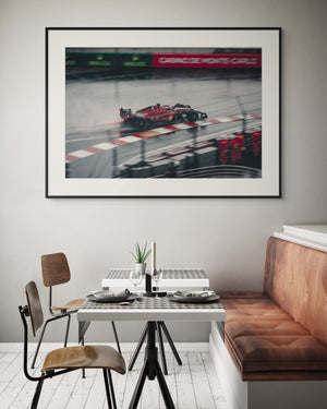 Ferrari in the Rain at Monaco