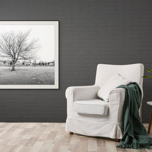 Stunning black-and-white shot of winter's quiet beauty, the Winter Sentinel of Grand Haven captures serene landscapes.