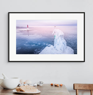 Winter’s Embrace at Muskegon Pier