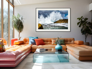 Massive Wave Crashes Ashore